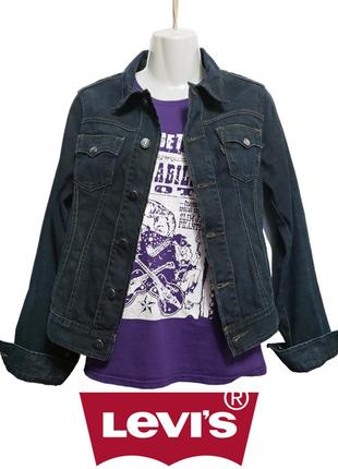 Куртка levis jacket 70596 made in morocco original жіноча джинсовка індиго раритет вінтаж ексклюзив