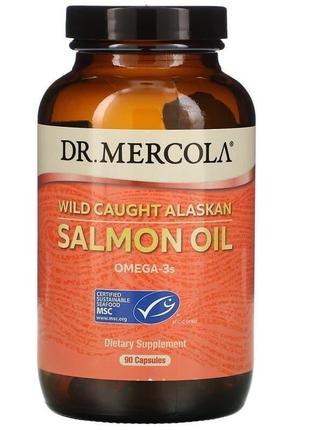 Аляскинский риб'ячий жир, salmon oil, dr. mercola, з лосося, 90 капсул