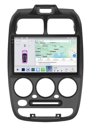 Штатная магнитола lesko для hyundai accent ii рестайлинг 2002-2005г 9" 4/64 qled carplay 4g wifi gps 360 prime