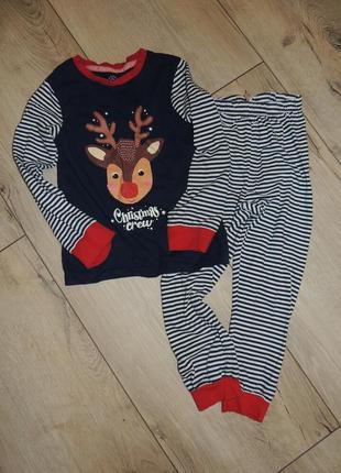 Пижама новогодняя 5-7р. пижама новогодняя
