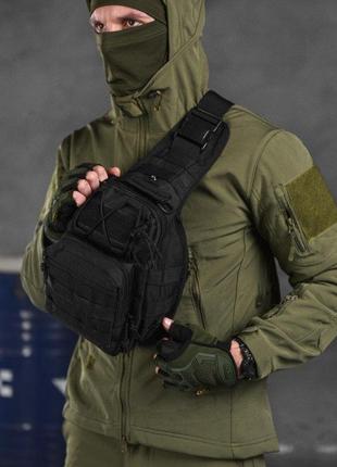Тактическая сумка нагрудная triada black