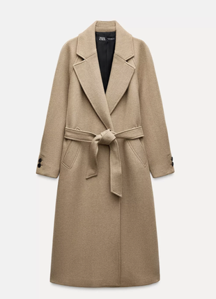 Вишукане пальто вовна на запах zara