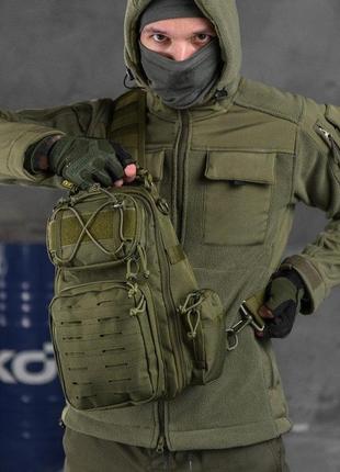 Сумка-слінг тактична silver knight oliva 9л  он3275