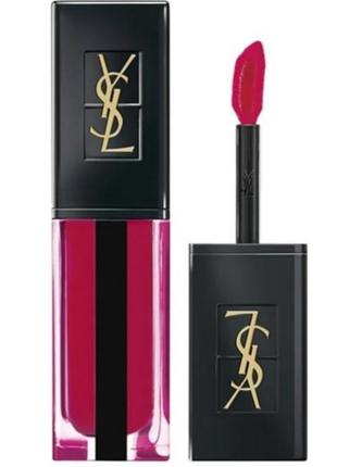 Помада блиск для губ yves saint laurent rouge pur couture vernis a levres water stain 615. об'єм 5,9 ml. без коробки.