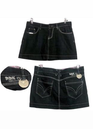 Джинсовая мини юбка vintage y2k 2000s