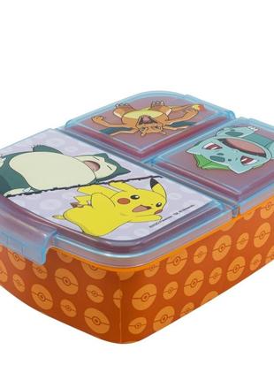 Ланч-бокс дитячий на 3 відділення stor pokemon (08020)