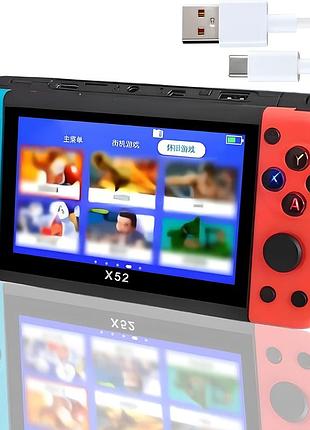 Портативная игровая консоль 5,1", hd, x52 / карманная игровая приставка / консоль со встроенными играми