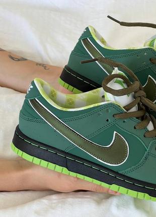 Кросівки nike dunk low  green lobster5 фото