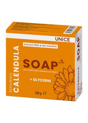 Мыло unice с экстрактом календулы, 100 г