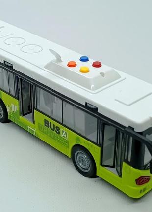 Міський транспорт shantou автобус «driving bus» музичний, зелений (28 см) js120-120-120a-2