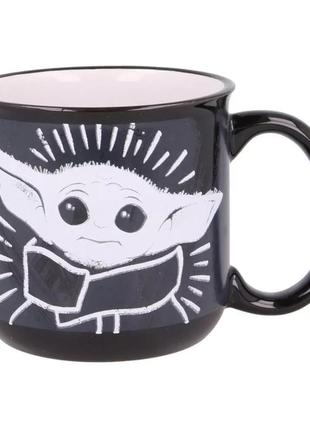 Чашка керамічна 400 мл stor star wars: mandalorian - the child (baby yoda) (00877)