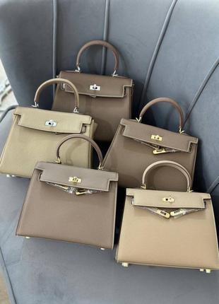 Смесь кожаная в стиле hermes kelly 25 cm2 фото