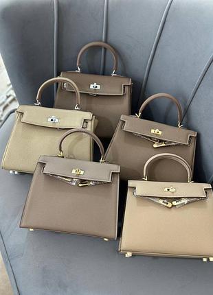Смесь кожаная в стиле hermes kelly 25 cm
