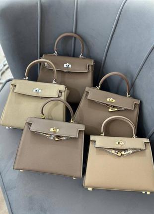 Смесь кожаная в стиле hermes kelly 25 cm4 фото