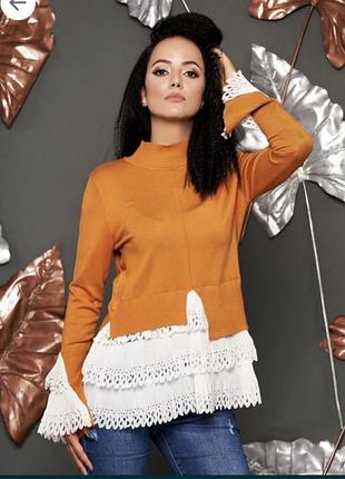 Свитер с рубашкой