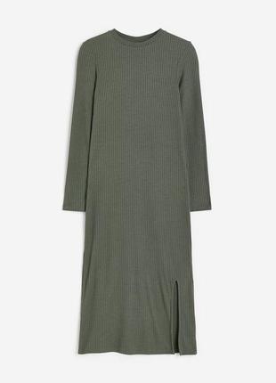 Новое платье миди для девочки в рубчик h&m