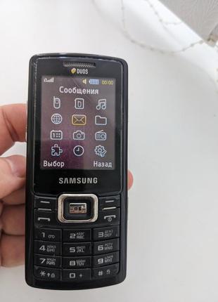 Мобильный телефон samsung c5212 черный идеальное состояние оригинальный полный заводской комплект