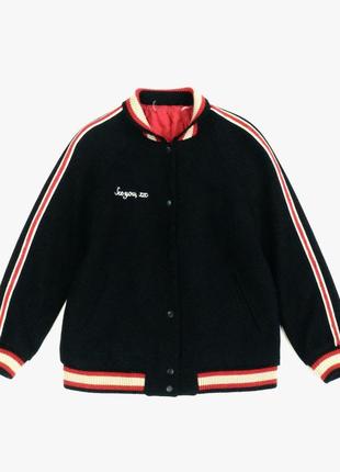 Шерстяной бомбер zara