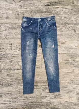 Джинсовые брюки лосины 128 р