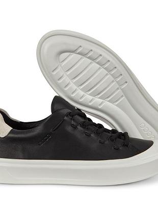 Кожаные сникерсы кеды ecco flexure t-cap p37