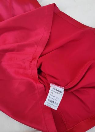 Сатинове плаття червоне ✨ shein ✨ шовкова атласна сукня мініплаття9 фото