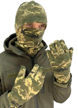 Комплект (шапка, бафф, перчатки) ranger, піксель 55-57 (ra8958)