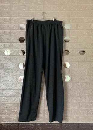 Бавовняні теплі брюки штани сірого кольору котон батал великого розміру 56 58 котон
