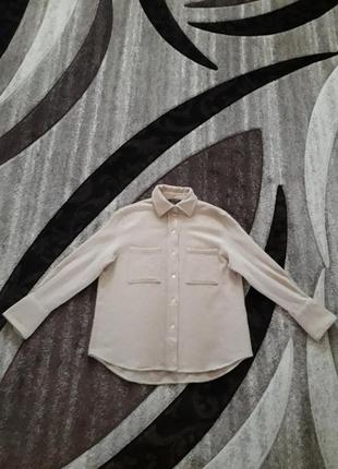 Роскошная мягкая рубашка шерсть альпака massimo dutti