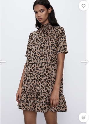 Леопардова сукня zara