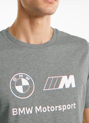 Футболка puma bmw m motorsport logo men's tee 533398 035 фото