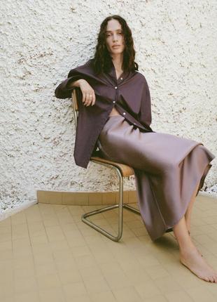 Спідниця zara атласна