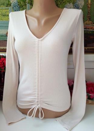 Футболка, блуза женская в рубчик.