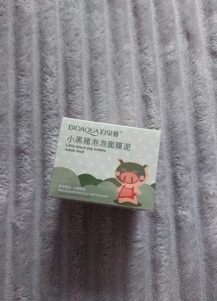 Bioaqua face care маска для лица littlie black pig bubble mask mood пузырем маска