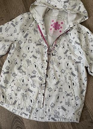 Куртка, ветровка 5-6 лет с собачками