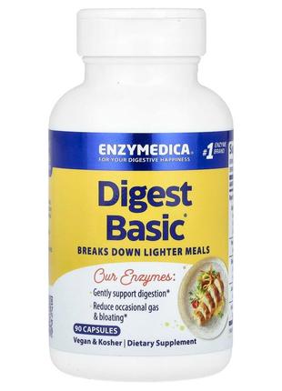 Формула основных ферментов для пищеварения enzymedica digest basic 90 капсул