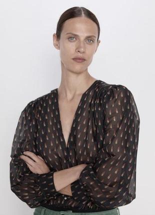 Zara боді блуза комбідрес
