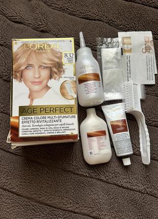 L’oreal paris краска для волос age perfect 8.32
