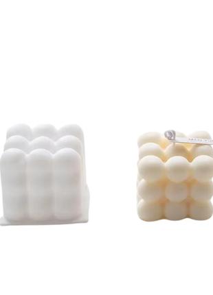 Силиконовая форма для изготовления свечей 6.5 x 6.5 x 6.5 cм "silicone mold-11"