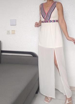 Сукня вишивка максі, франція