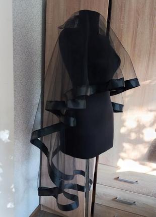 Фата чёрная на вечеринку