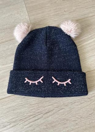 Демисезонная шапка h&amp;m на девочку 3-4-5 лет