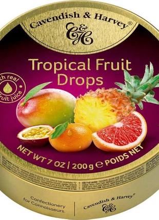 Леденцы cavendish & harvey tropical fruit drops 200g