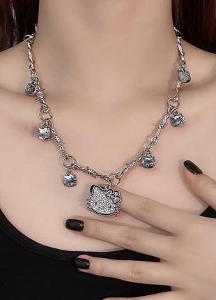 Намисто китти готика y2k