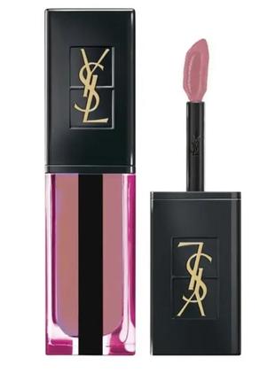 Помада блиск для губ yves saint laurent rouge pur couture vernis a levres water stain 606. об'єм 5,9 ml.