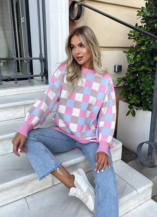 Удлиненный женский свитер