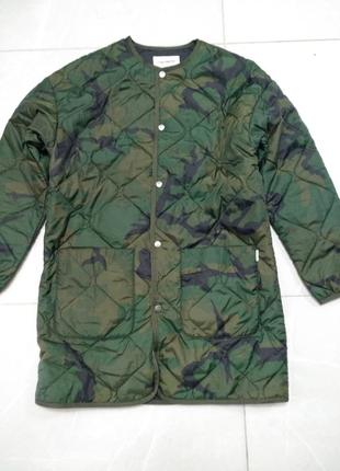 Куртка carhartt w'jane, камуфляжне стьогане пальто