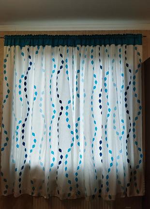Шторы готовый комплект с подхватами
