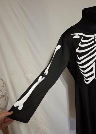 Платье с имитацией скелета в готическом стиле готика панк аниме коспплей4 фото