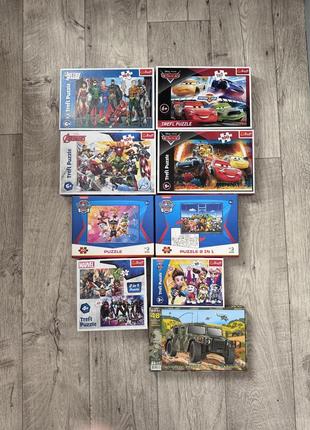 Пазли марвел щенячий патруль тачки