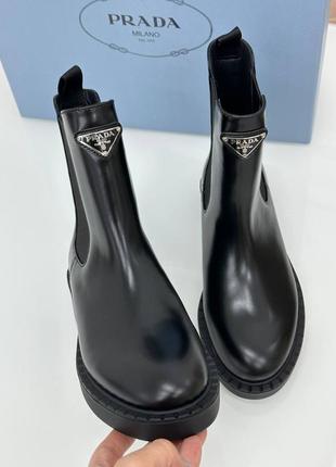 Челси лаковая кожа в стиле White prada2 фото